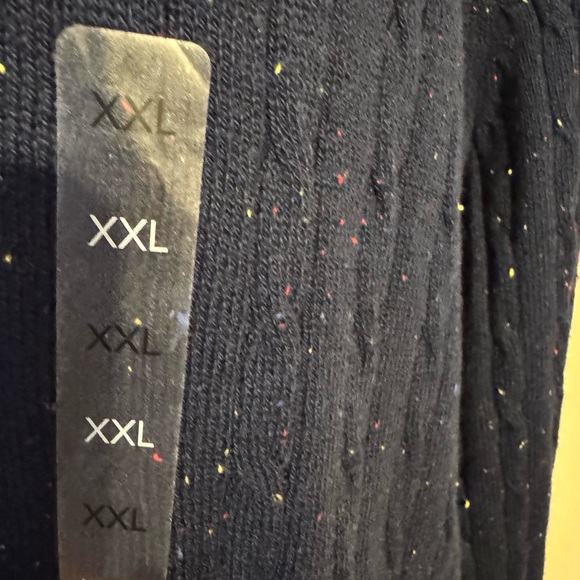 NWT NAVY SUPER SOFT!! V-Neck Sweater PLUS 2X #CL - Picture 7 of 11